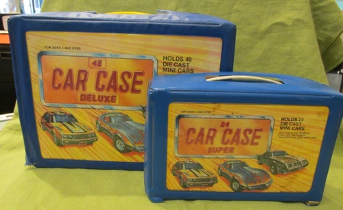 Large lot of 39 Vintage Diecast Cars Cases Redline Hot Wheels Matchbox Tootsie +