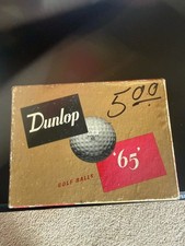 1950’s Dunlop 65 FullNearMint Wrapped DozenGolfBalls VeryScarce