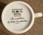 SET OF 4-Block Spal Watercolors Poinsettia Coffee Tea Mugs Mugs 1982 Vintage — photo 5