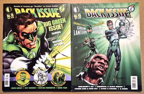 2-ISSUE LOT BACK ISSUE #18, 45: NEAL ADAMS GREEN LANTERN/GREEN ARROW & LOTS MORE