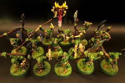OOP Citadel / Warhammer Plastic Chaos Savage Orruk Bonesplitterz Spear Boyz