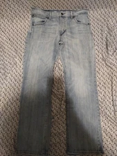 Wrangler Men's Retro Slim Boot Jeans Size 36x32 Light Denim Work Wear EUC