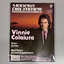 Modern Drummer Magazine May 1987 Vinnie Colaiuta Neil Peart Stan Levey