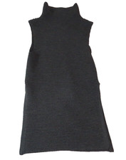 Wilfred 100% Italian Wool Yarn Minimalist Ribbed Cyprie Sweater Dress Women's XS