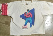 ORIGINAL VINTAGE 1986 MR ADIDAS JIM MCMAHON CUTOFF SWEATSHIRT 