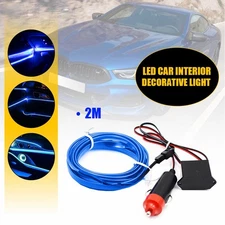 Car Interior Trim Strips Universal Blue Molding Line Decorative Accessories