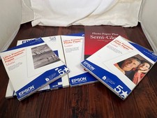Epson Premium Photo Paper S041407 S041406 S041343 Canon SG-201 13 x 19 Lot Open