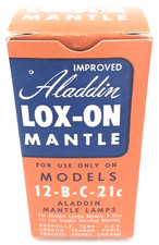 Antique 1940s Aladdin Lox-On Mantle Part No 24203 With Original Box Made In USA