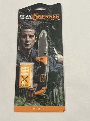Bear Grylls Gerber Survival Compact Scout Knife Folding  