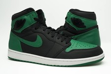 AIR JORDAN 1 RETRO HIGH USED SIZE 13 BLACK PINE GREEN WHITE GYM RED 555088 030