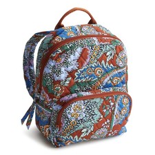 Vera Bradley Women's Premium Cotton Mini Banbury Backpack, Flowers  Feathers...