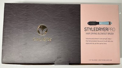 Calista StyleDryer Pro Hair Drying Blowout Oval Brush Blue Agave 2  BRAND NEW