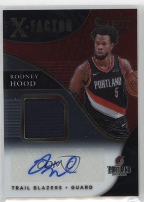 2020 Panini Select X-Factor Memorabilia Signatures 30/249 Rodney Hood Auto 6o3