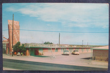 1950s Odessa Texas Longhorn Court Motel Postcard