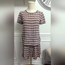 Reg $150 J.Crew Geometric Patterned 2 Piece Dress Size 0
