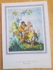 FRANCE (French) 1971 LARGE Steamship Menu