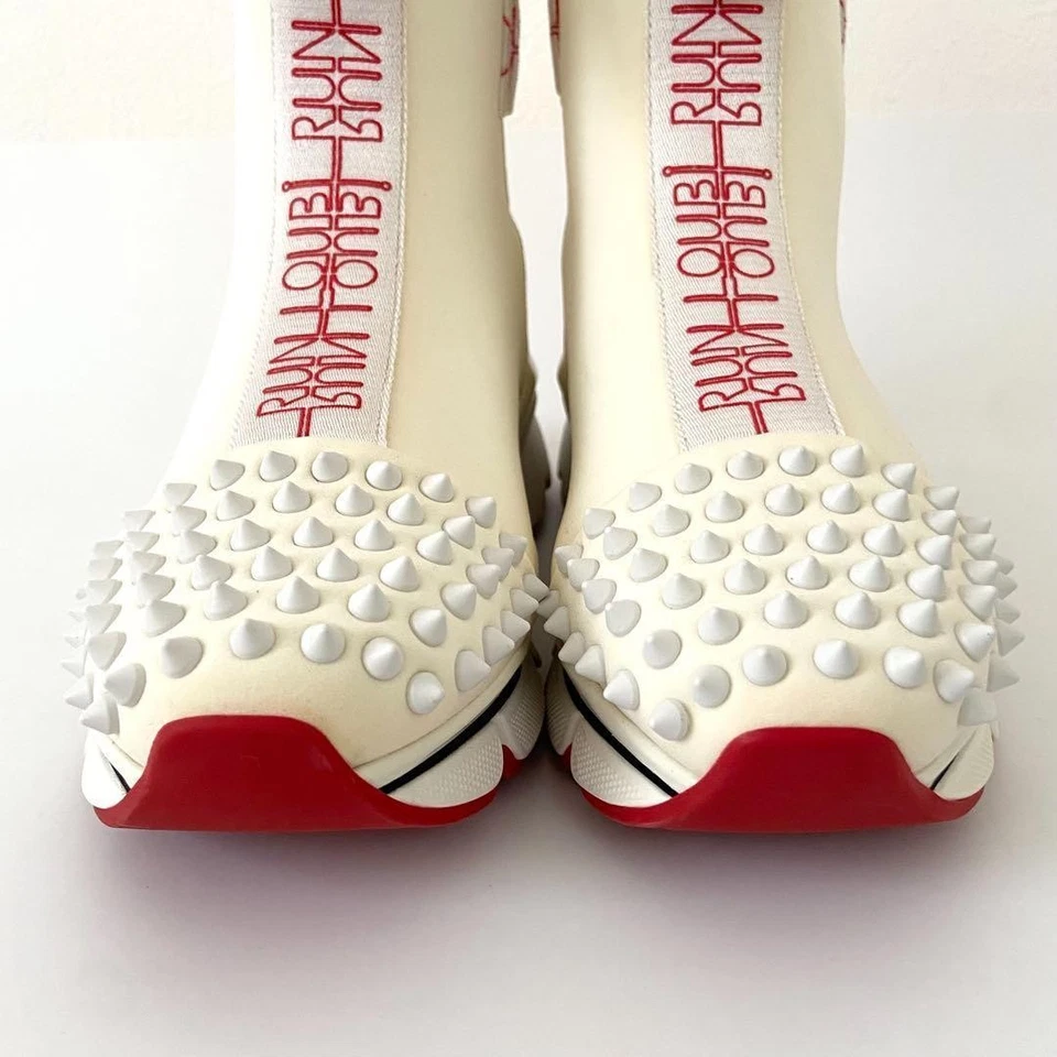 Christian Louboutin Louis Orlato clouté EU:36 US:6 bottes baskets... - Photo 3/4