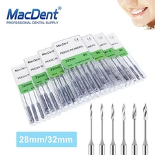 Dental PEESO REAMERS Drills 28/32mm Stainless Steel Endodontic Root Canal 1 Pack