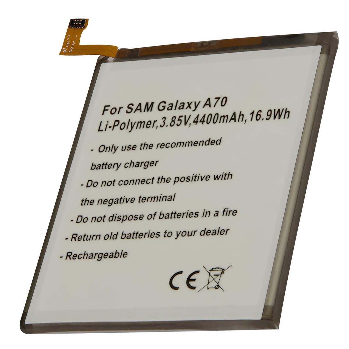 Batterie Galaxy A70 de 4400mAh Li-polymère haute capacité pour longue autonomie