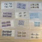 US Stamp Plate Block Lot 12 Blocks MNH MH Mint Collection Glassines Vintage