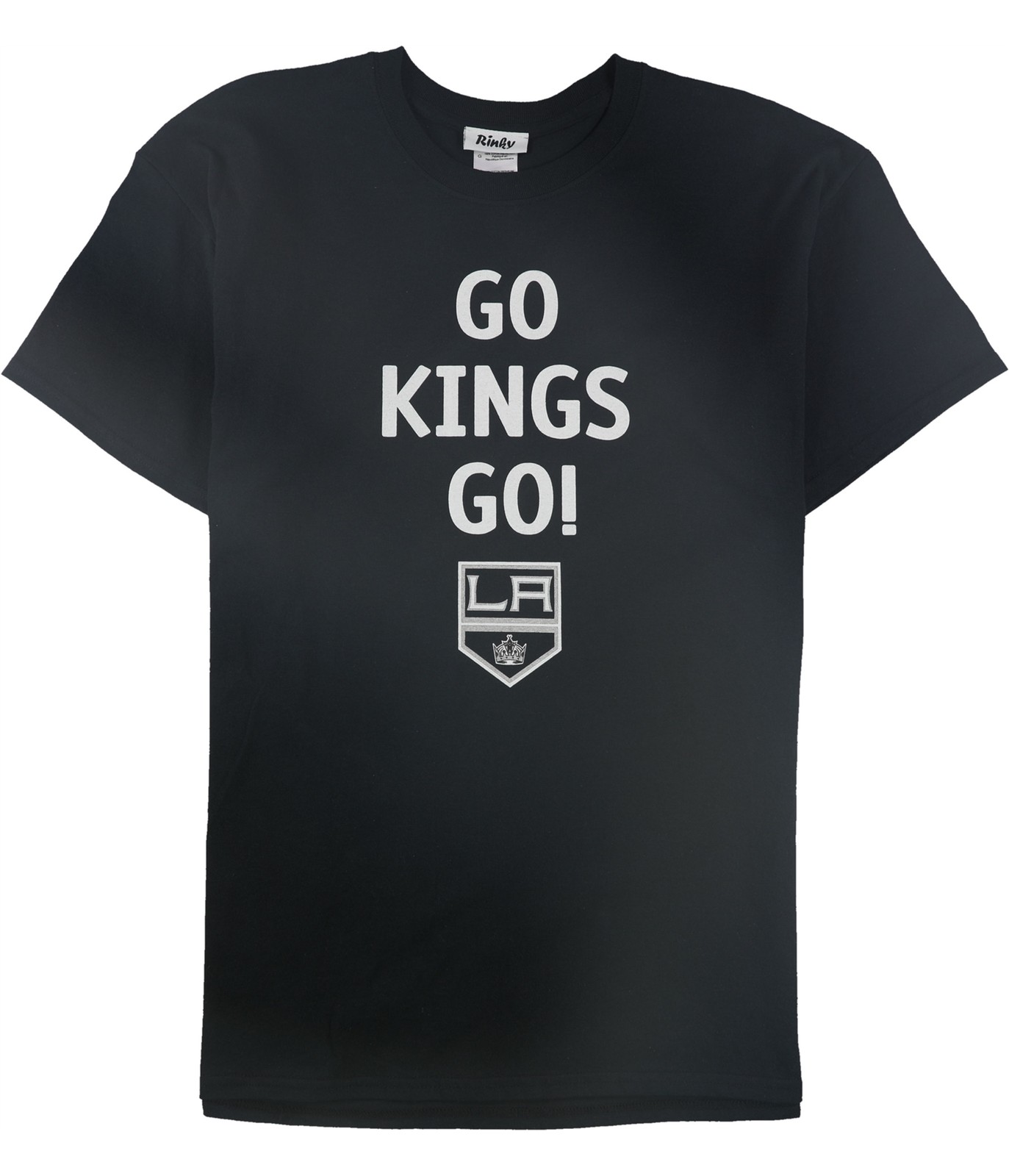 Стильная мужская футболка Go Kings Go с графическим принтом, черная, большого размера