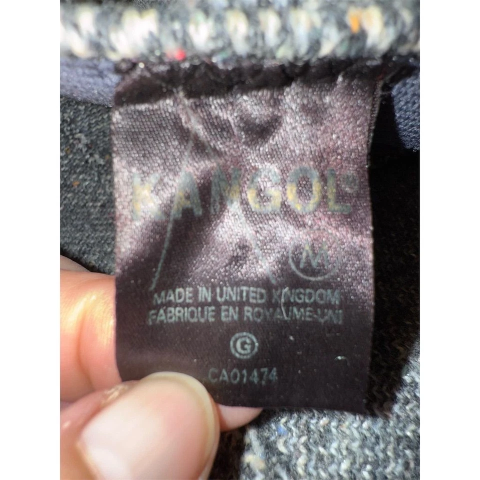 Gorra de conductor plana vintage KANGOL gris espiga para hombre talla M Gatsby Foto 4 de 4