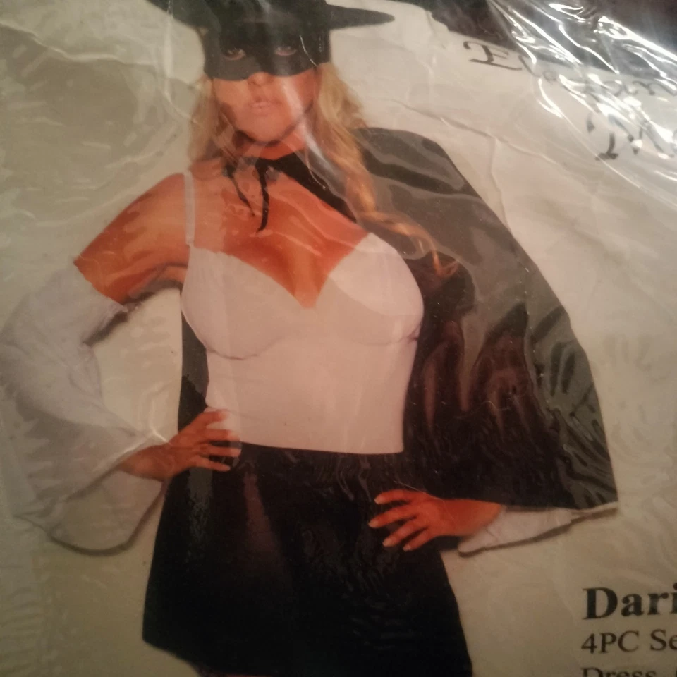 Fantasia cosplay Halloween bandido mascarado Zoro plus size 1x 2x - Imagem 4 de 4