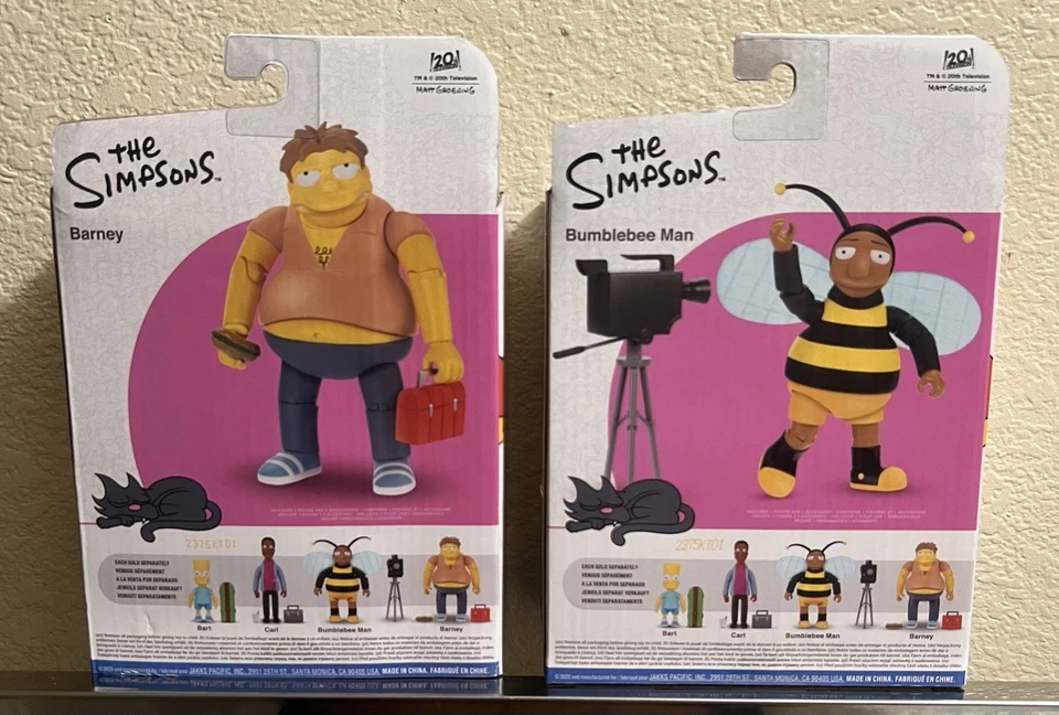 Figuras de acción Simpsons Jakks Pacific Bumblebee Man y Barney Foto 2 de 4