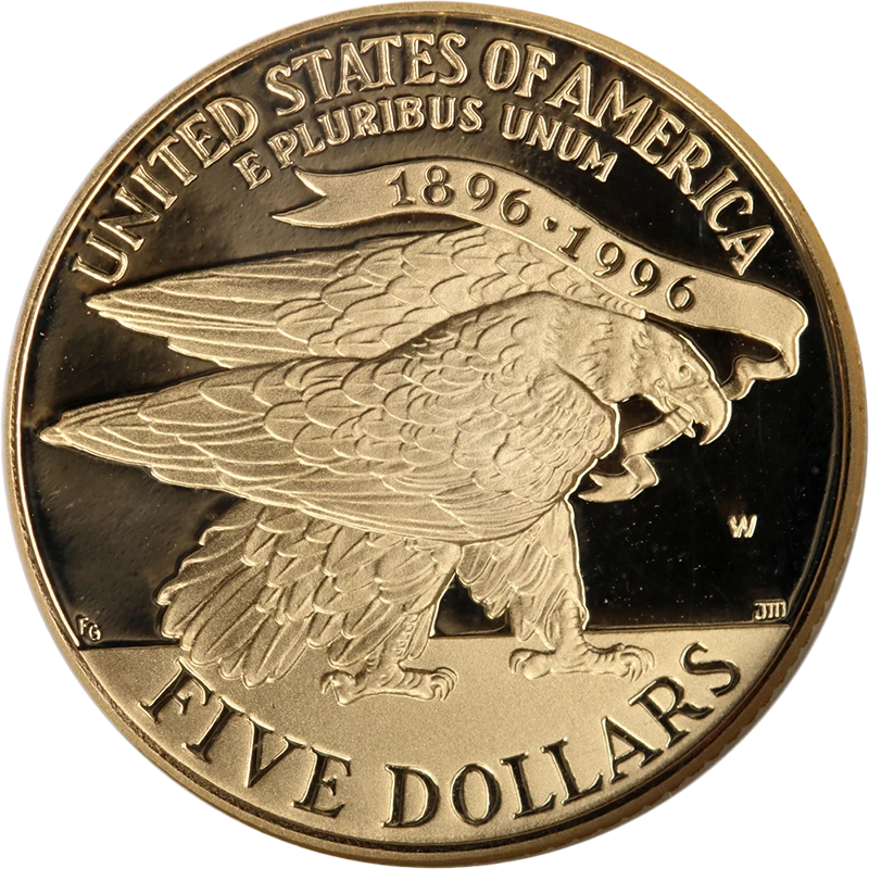 1995-W Atlanta Olympic: Torch Runner Commemorative Gold $5 NGC PF70 Ultra Cameo - Image 2 of 4