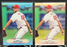2025 Topps Stadium Club - Zack Wheeler - Light Blue Parallel & Base - Phillies