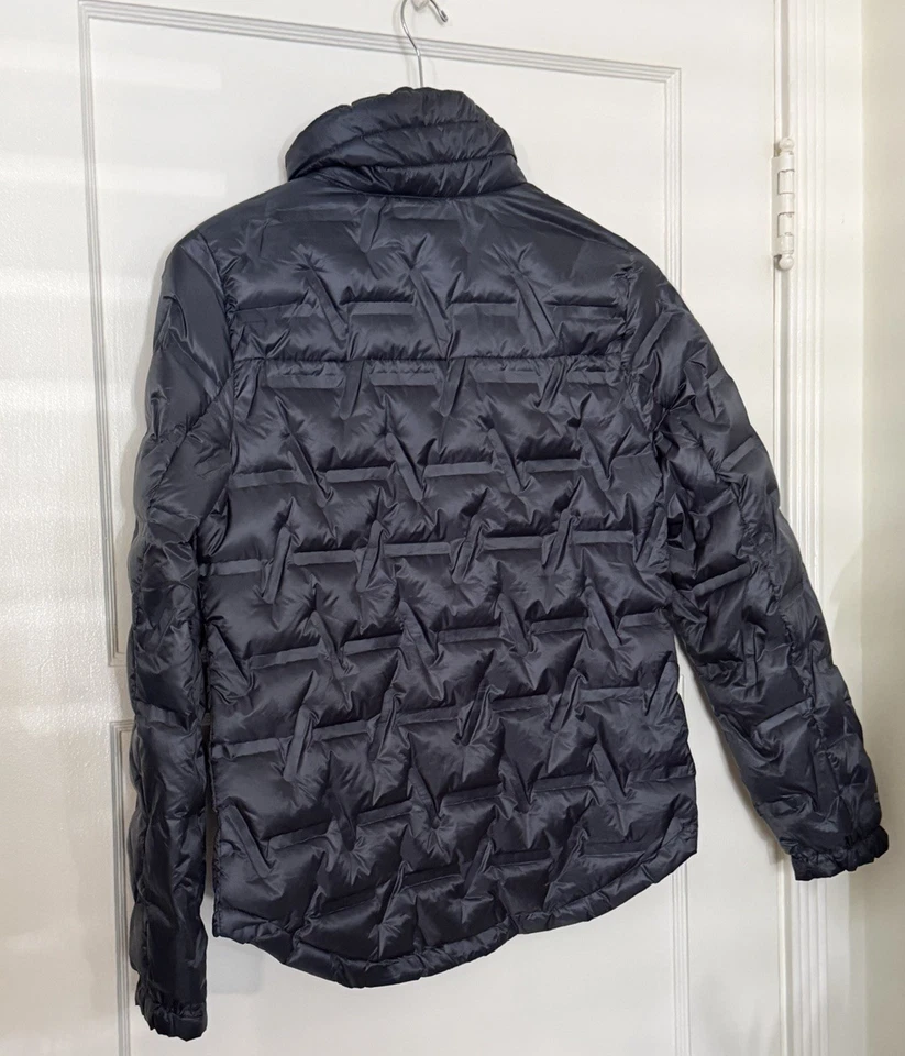 Gerry Women's Page Zip Front Navy Blue Puffer Coat Warm Down 650 S Small - Image 3 of 4