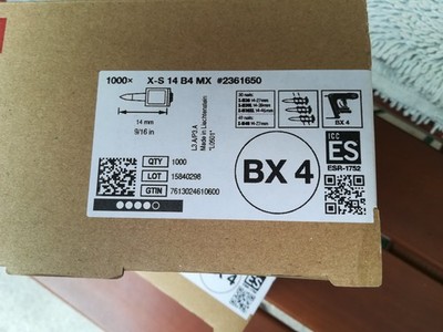 Hilti X-S 14 B4 MX 1000 Stück Neu Originalverpackt