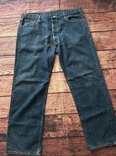 Levi  s 501XX Jeans Men  s 40x32 Button Fly Straight Dark Wash STF Denim