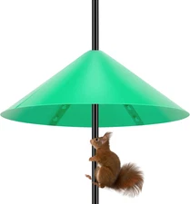 Squirrel Baffle for Bird Feeder Pole, 19-Inch Outdoor Bird Feeder Guard, Squirre
