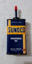 SUNOCO HOUSEHOLD OIL CAN HANDY OILER TIN EMPTY SUN OIL COMPANY EMPTY