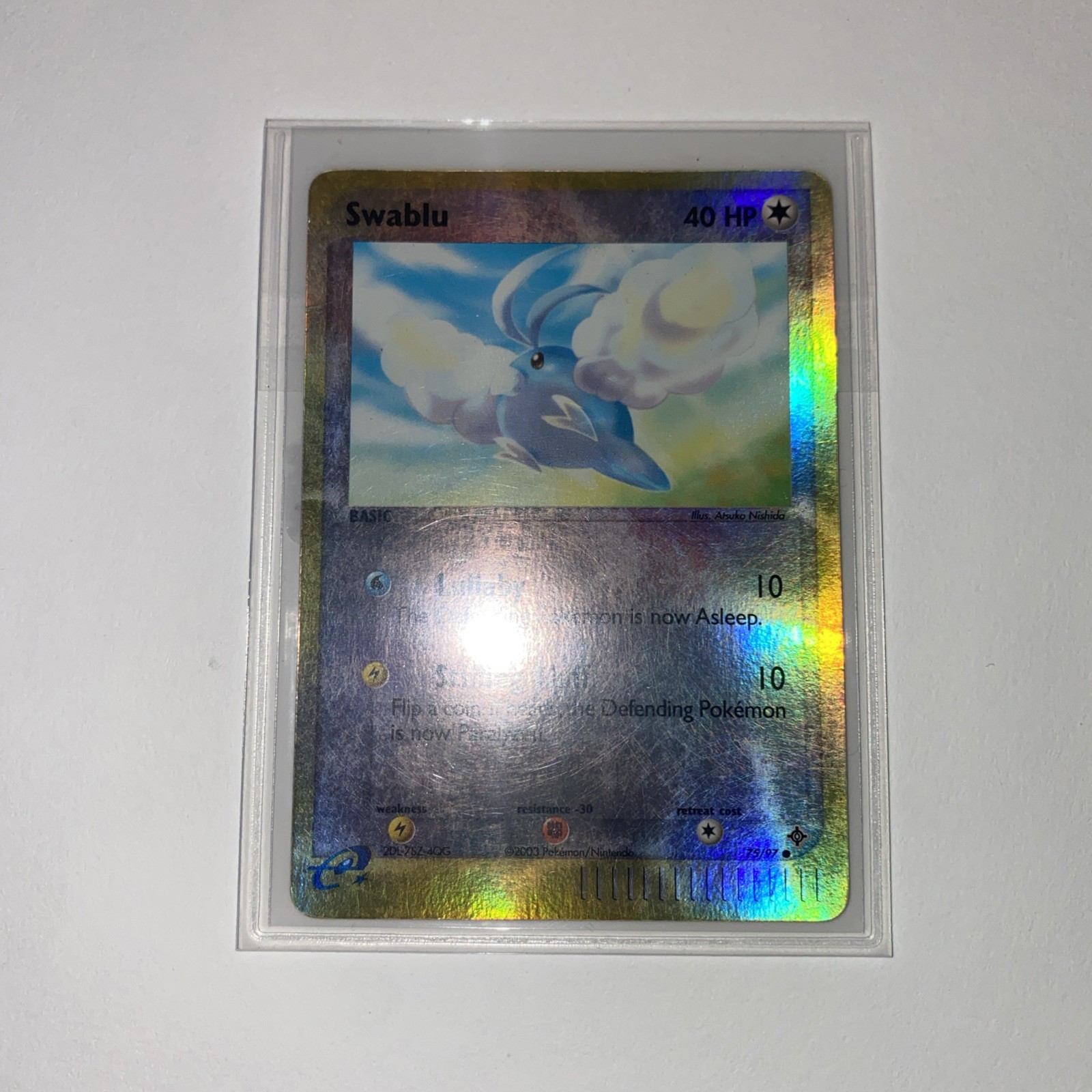 Pokemon TCG Swablu 75/97 E-Reader Reverse Holo NM- Pokemon Dragon