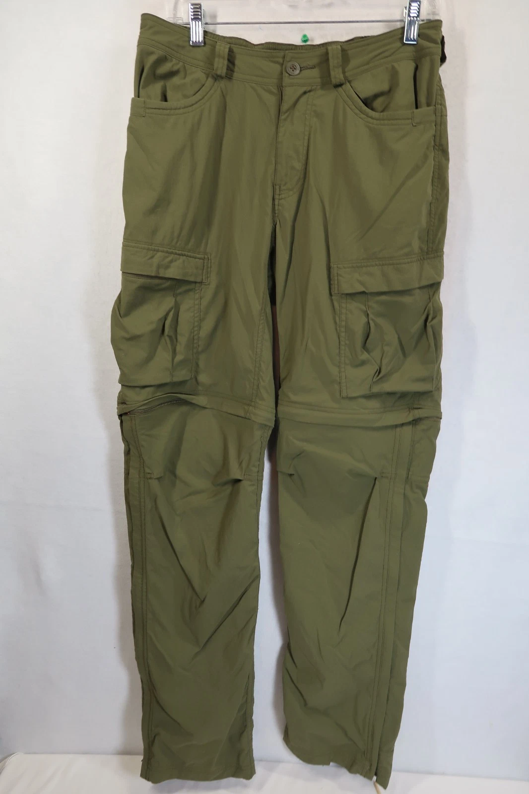 Rei Co-Op Convertible Hiking Pants Men’s Size 30x34 Green Cargo Utility (READ)