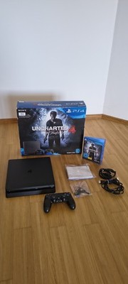 Sony Playstation 4 OVP +1x Controller PS4 Slim 1TB Uncharted 4