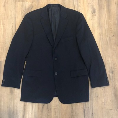 Hugo BOSS Pasini2/Movie2 Harry Rosen Blazer Jacket Virgin Wool Black Sz 52 (42R)