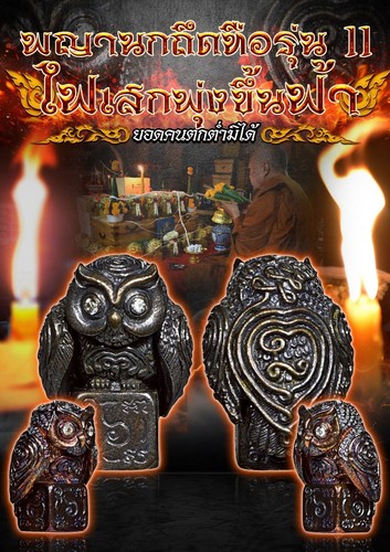 Phaya Nok Thued Thue Amulett Edition 11 Satta Loha Vogel auf Würfel Reichtum Glück - Bild 6 von 8