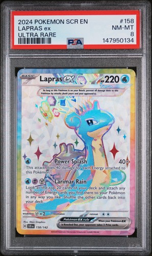 Lapras ex graded PSA 8 for sale on eBay