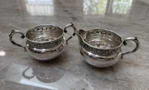 Gorham Sterling Silver (.925) Creamer & Sugar Bowl Set of 2 No. 1133 1132