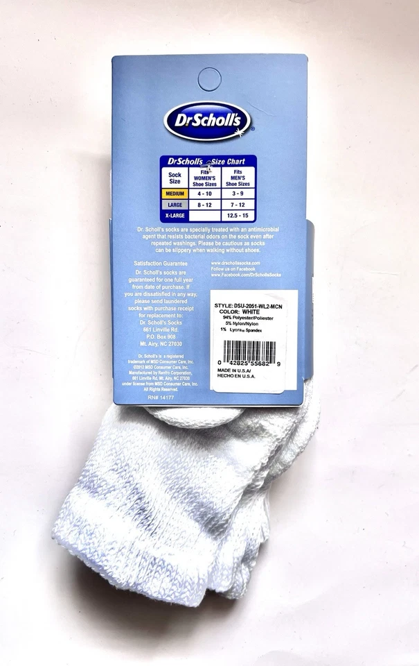 Calcetines tobilleros circulatorios Dr Scholls para diabetes hombre-mujer talla 7-12 grandes 2 pares Foto 3 de 4