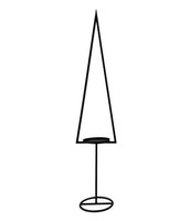 Kerzenhalter Teelichthalter Weihnachten Aus Metall HöHe 110 Cm Schwarz, Dehner