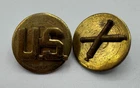 WW2 era US Army Field Artillery Collar Disc Insignia Pin Uniform Military SET 2