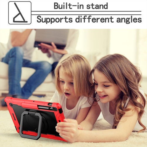For Samsung Tab S7 FE/T 730/T 970 Shockproof Armor Rotating Kickstand Case Cover - Picture 5 of 79