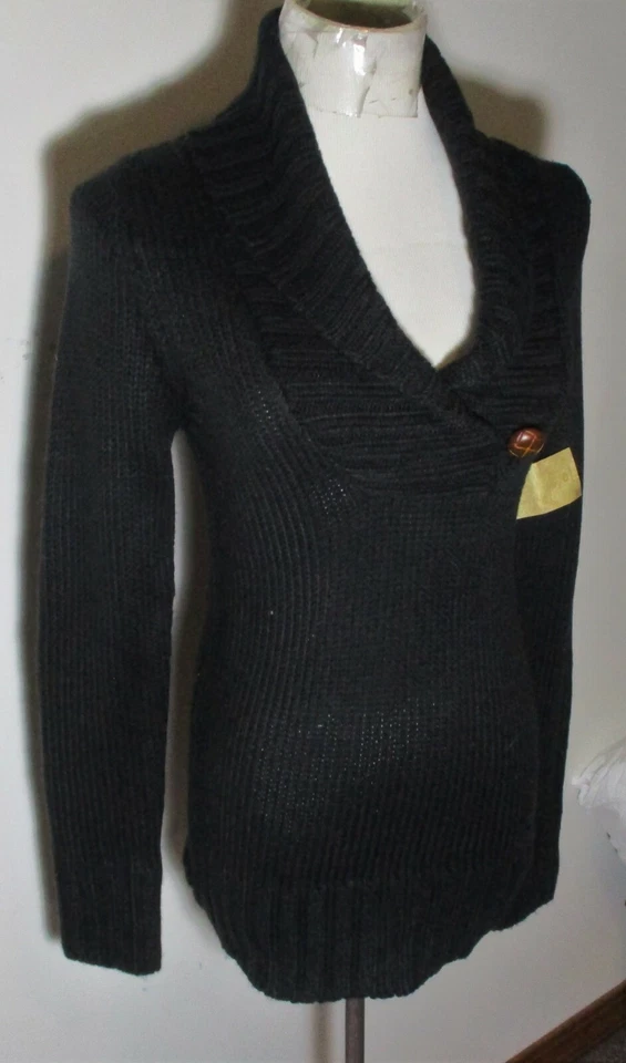 Suéter RIPCURL Negro Manga Larga Cuello en V Madera Roja Talla S Nuevo con Etiquetas $58.00 Foto 3 de 4