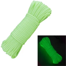 Paracord 550 100ft Glow In The Dark Green 550 Cord Lanyard Type III 7 Strand