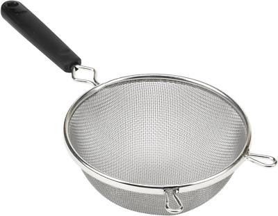 EXCELSTEEL 5 Qt Heavy-Duty Stainless Steel Colander Easy Grip Self-Drain Base