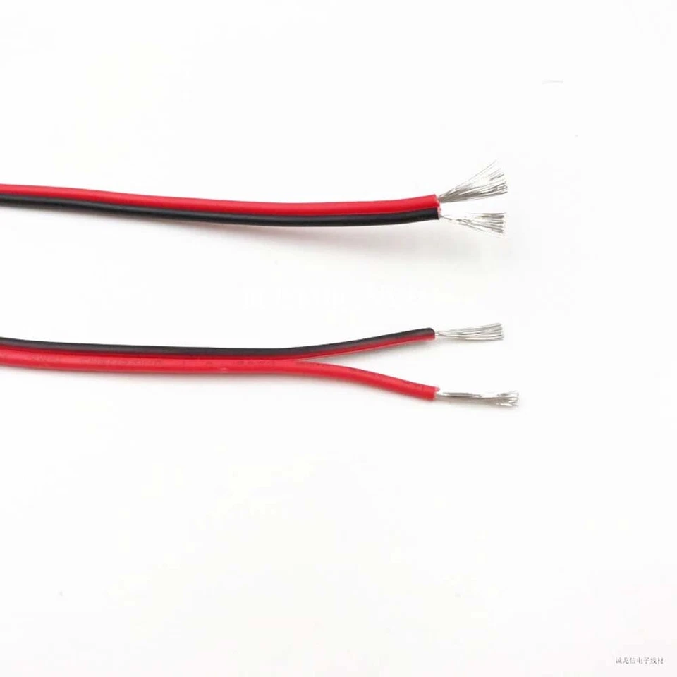 2 Cores Parallel Electronic Wire 16-28AWG PVC Flexible Flat Ribbon Cable UL 2468 - Image 3 of 4